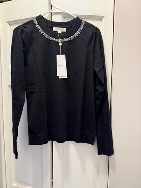NWT LILLY PULITZER MORGEN SWEATER SIZE S SMALL BLACK